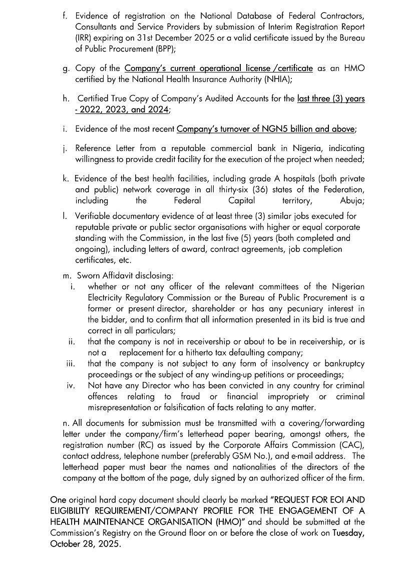 NERC Expression of Interest Page 2
